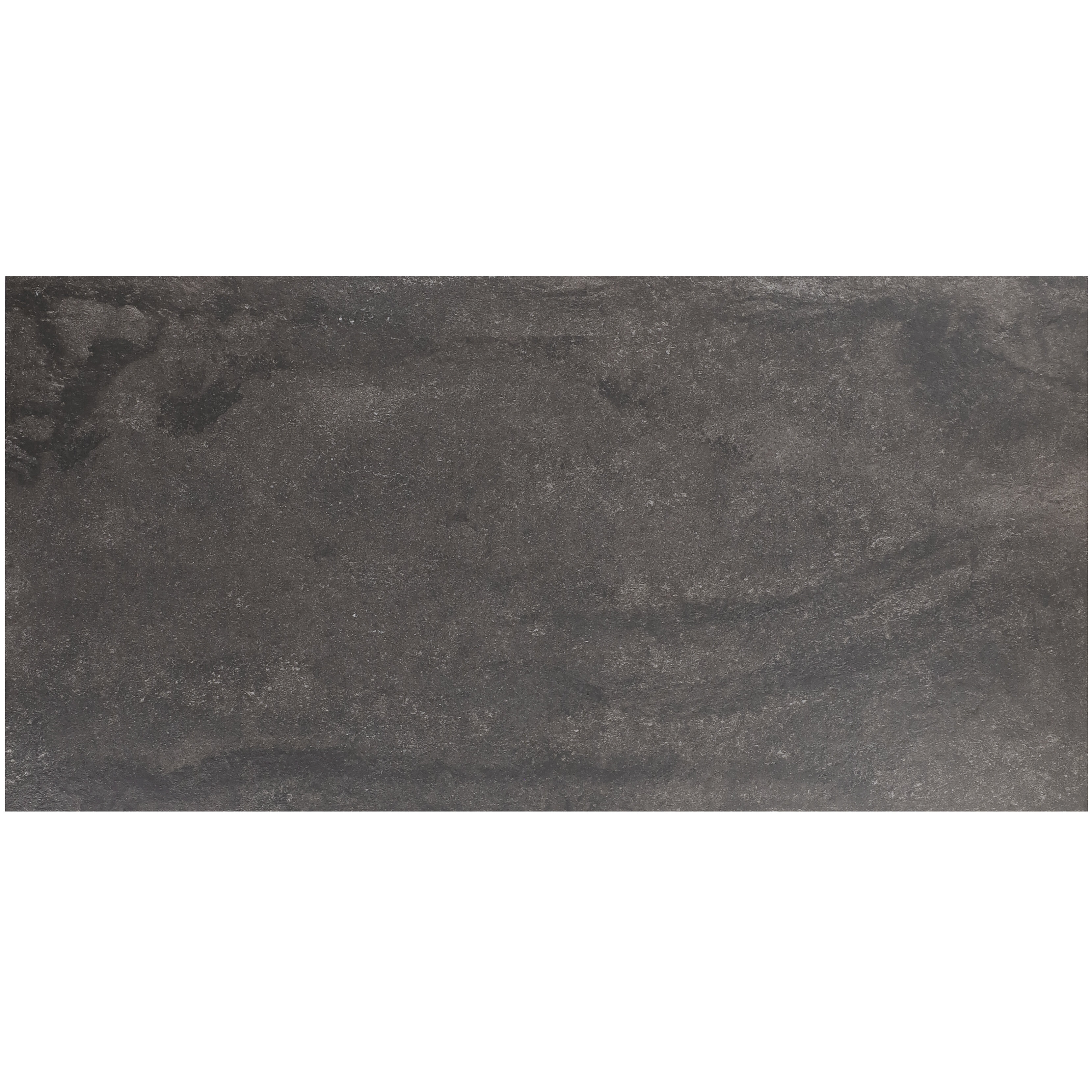 Ivy Hill Tile Dominion Charcoal Black 23.62 in. x 47.24 in. Matte Limestone Look Porcelain Floor and Wall Tile (15.49 Sq. ft./Case)