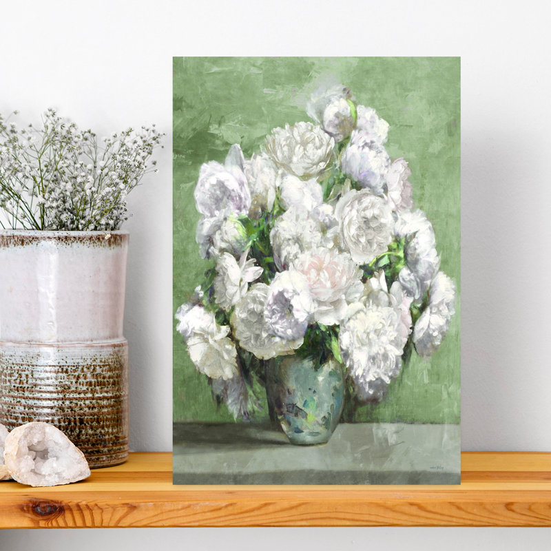 Art contemporain fleur contemporaine, H 18 po x l 12 po