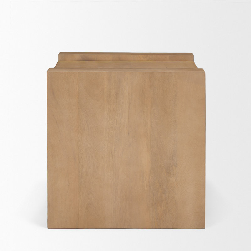 Table de bout carrée 22 "en bois massif naturel