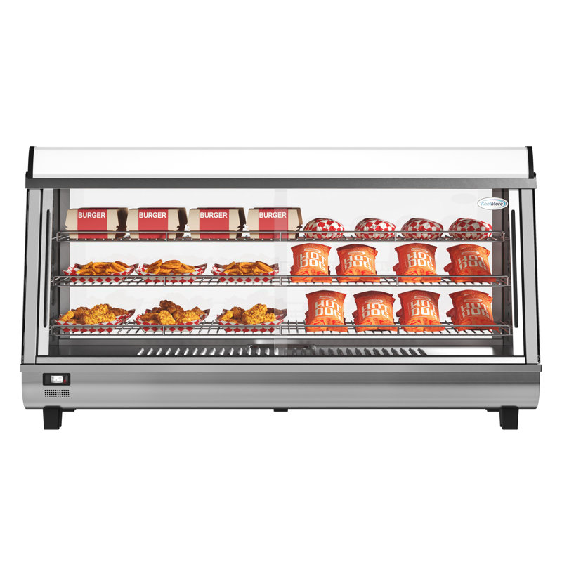 Koolmore 48 in. Glass Countertop Display Warmer HDC-6C-SS