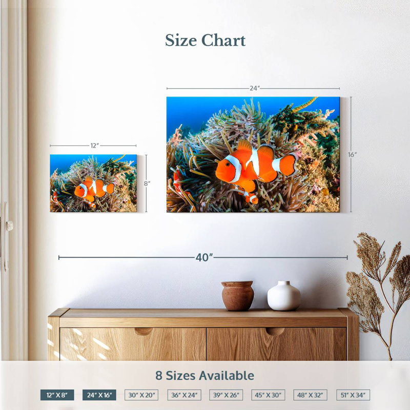 Brampt Fish Swimming, 16" H x 24" W