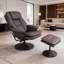 Fauteuil inclinable pivotant en cuir Scratch Cat
