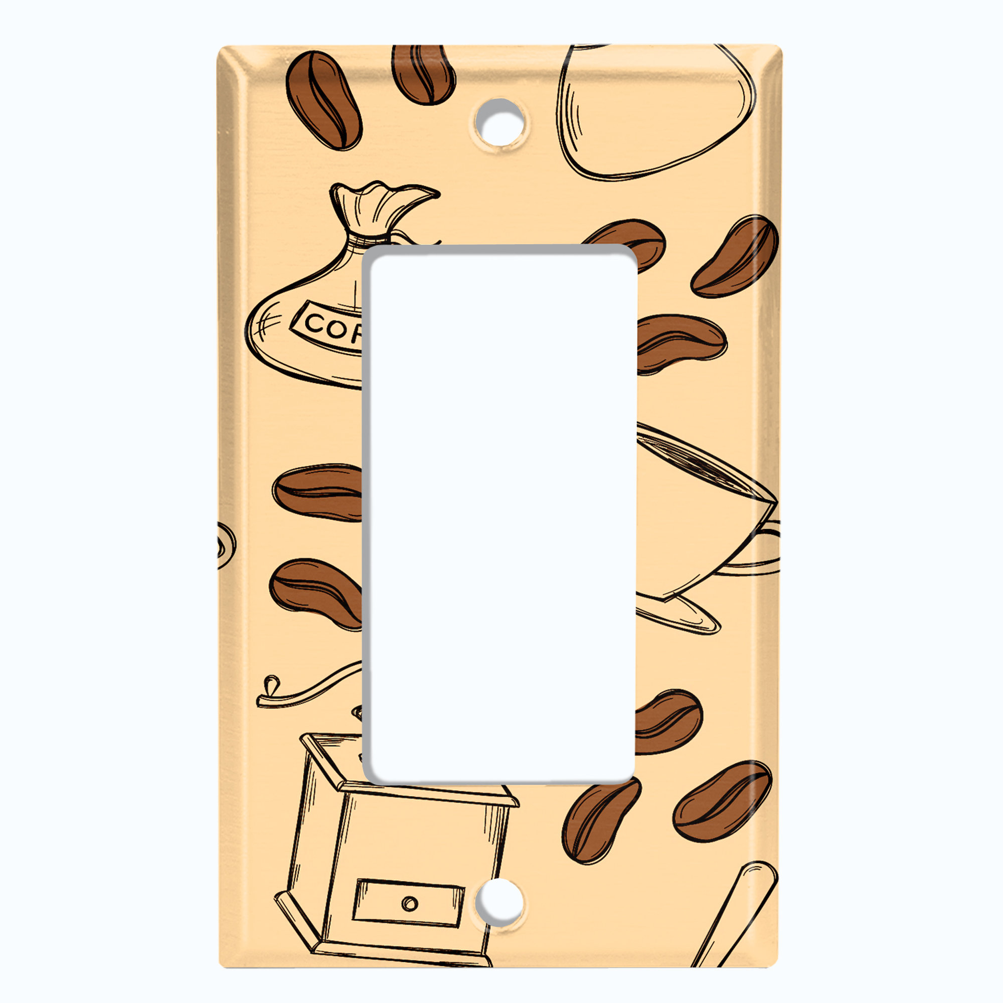 WorldAcc 1-Gang Decorator / Rocker Wall Plate | Wayfair