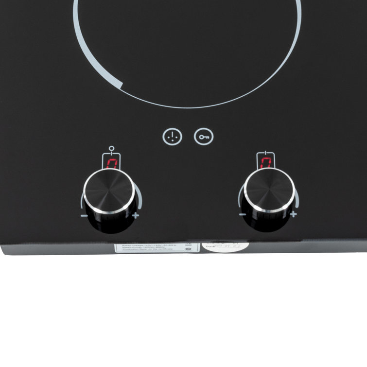 Electric Cooktop 2 Burner, Plug in Electric Stove Top Stainless Steel 110V  Ceramic Cooktop with 2 Knob Control - Bed Bath & Beyond - 39719286