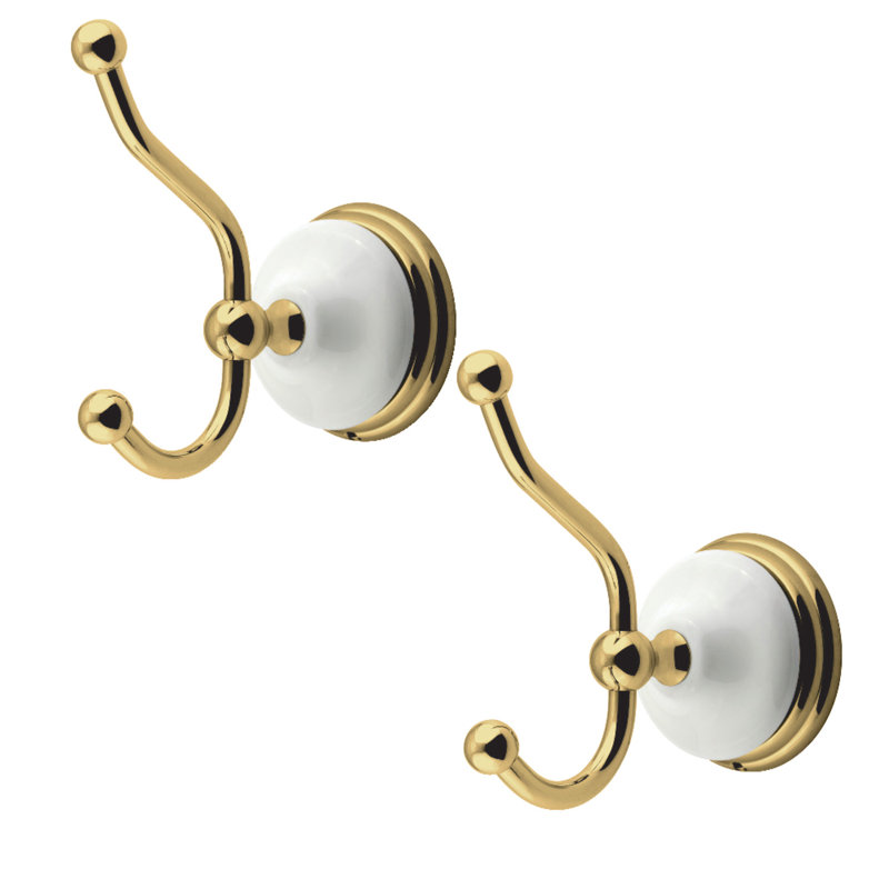 Kingston Brass Victorian Robe Hook, Polished Brass