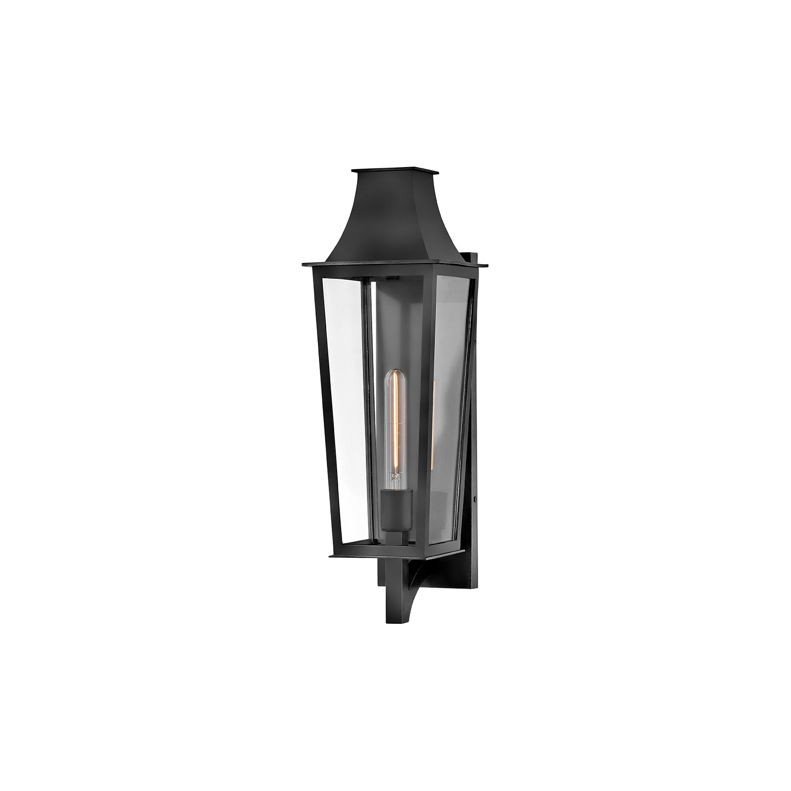 Hinkley Georgetown Wall Mount, Black, 21.75" H x 7" W x 8" D