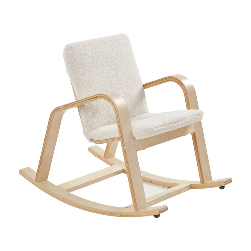 ECR4Kids Bentwood Rocking Chair with Cushion, Kids Furniture, Natural