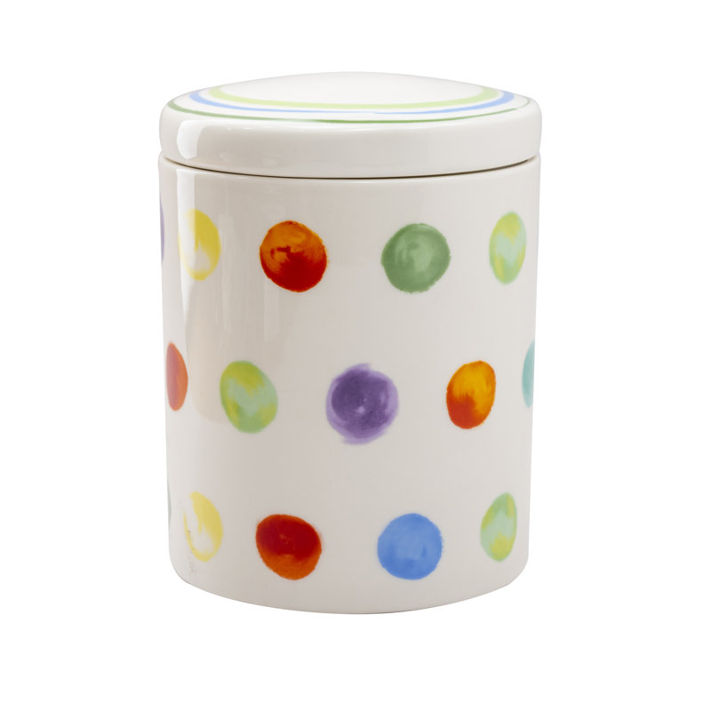 Pot de cuisine en porcelaine Gumdrops, H 6,25 po x l 5 po x P 5 po