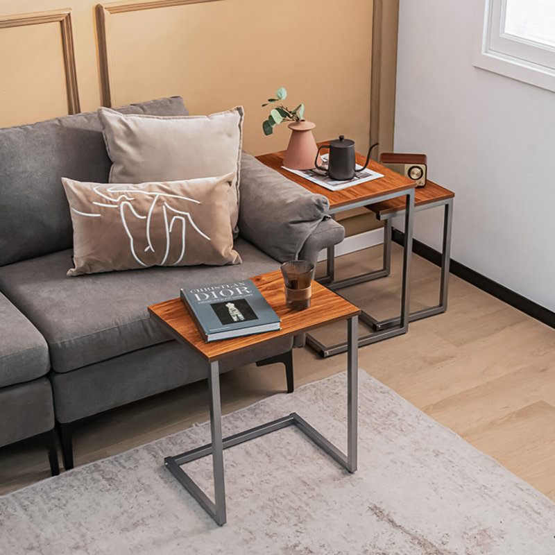 Ensemble de 3 tables basses multifonctionnelles