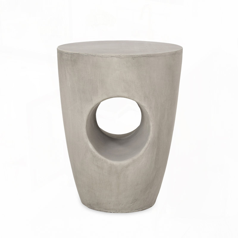 Table d'appoint, table d'appoint en béton d'oxyde de magnésium pour l'extérieur et l'intérieur