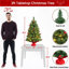 Arbre de Noël de table portable avec base en béton vert-372539491-331898114