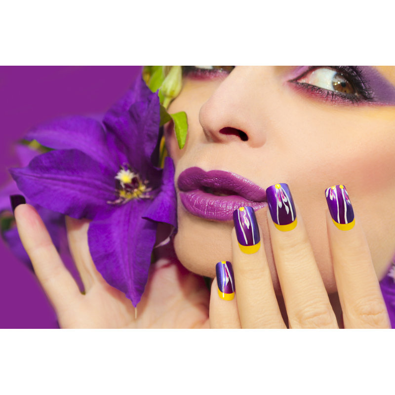 Lilac Makeup - Wrapped Canvas Print, 81cm H x 122cm W x 3.8 cm D
