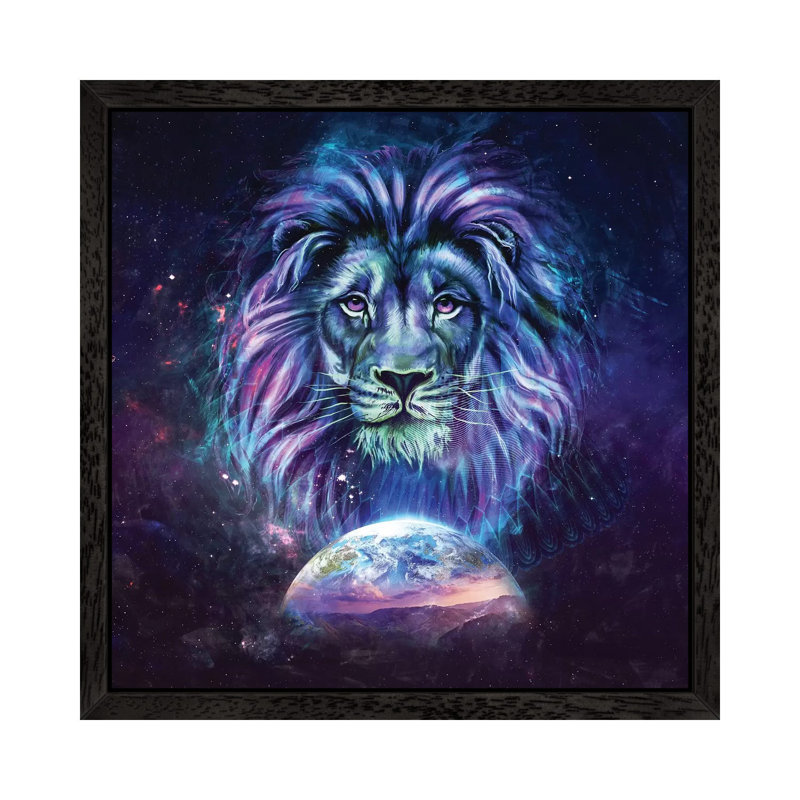 Guardian - Print on Canvas, Black Floater Framed, 93.98 cm H x 93.98 cm W