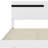 Modern High Gloss 3-Piece Bedroom Set Floating Bed Frame Platform Bed With LED Light & 2 Nightstands