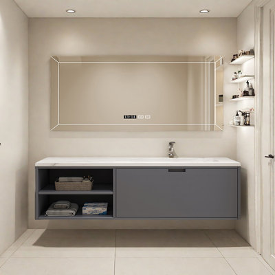 Simple and modern bathroom cabinet