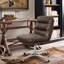 Faux Leather Swivel Desk Chair-1865636809