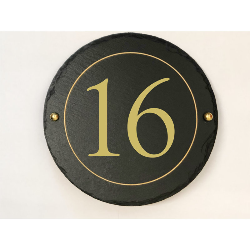 Easingwold 24cm H Stone House Number, 16