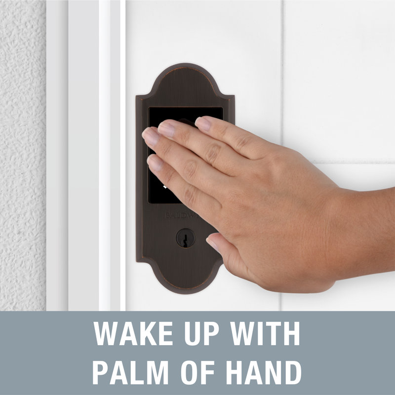 Single Cylinder Smart Deadbolt Z-Wave Technology, Venetian Bronze