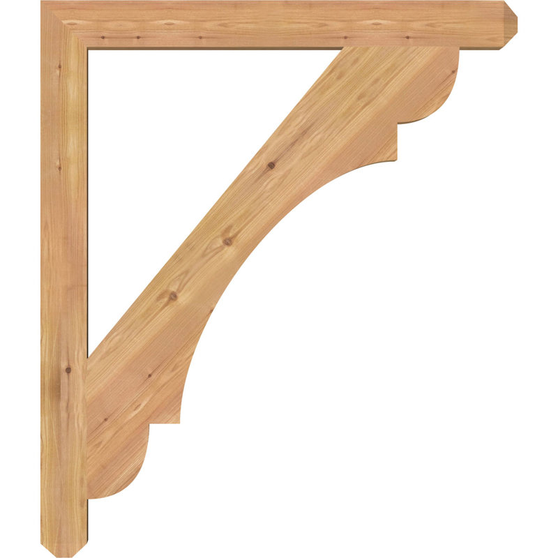 Support pour artisan olympique, Cèdre rouge de l'Ouest (lisse), H 42 po x l 3,5 po x P 36 po