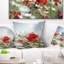 Coquelicots rouges sur fond nuageux - coussin à imprimé floral-29892434-29892430