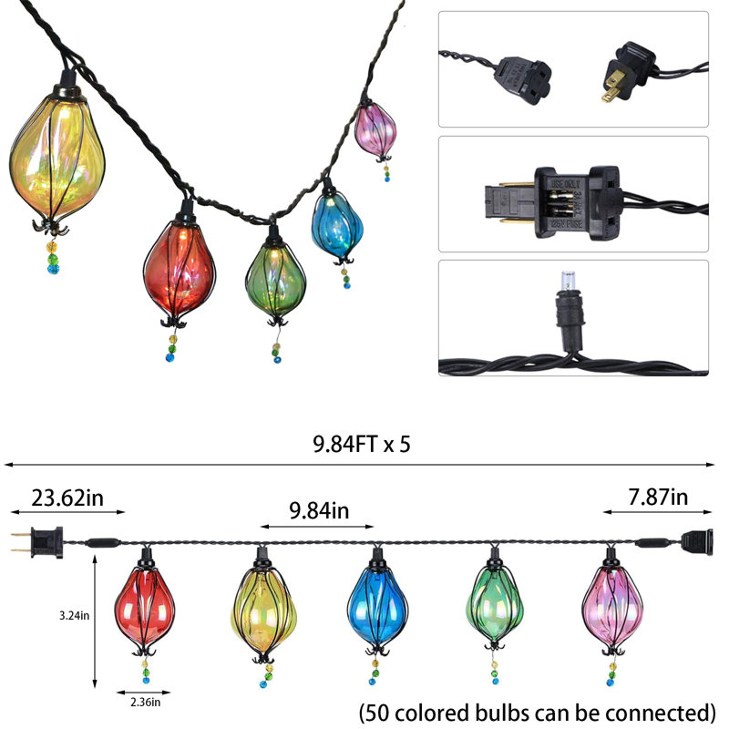 Connectable Multicolor Shatterproof LED Indoor & Outdoor String Lights