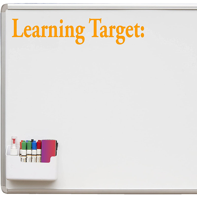 Text & Numbers Non-Wall Damaging, Orange, 4" H x 20" W