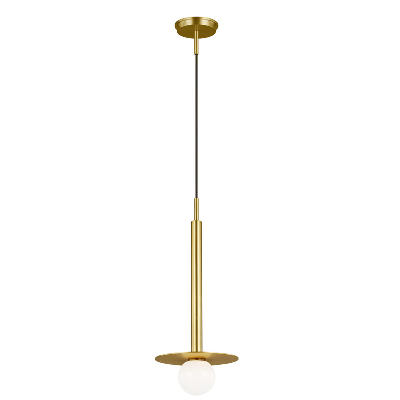 Nodes 1 - Light Pendant, Burnished Brass, 20" H x 8" W x 8" D