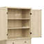 Armoire 4 portes avec 1 tiroir et 4 tiroirs réglables