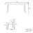 Modern simple rectangular dining table set-102481286