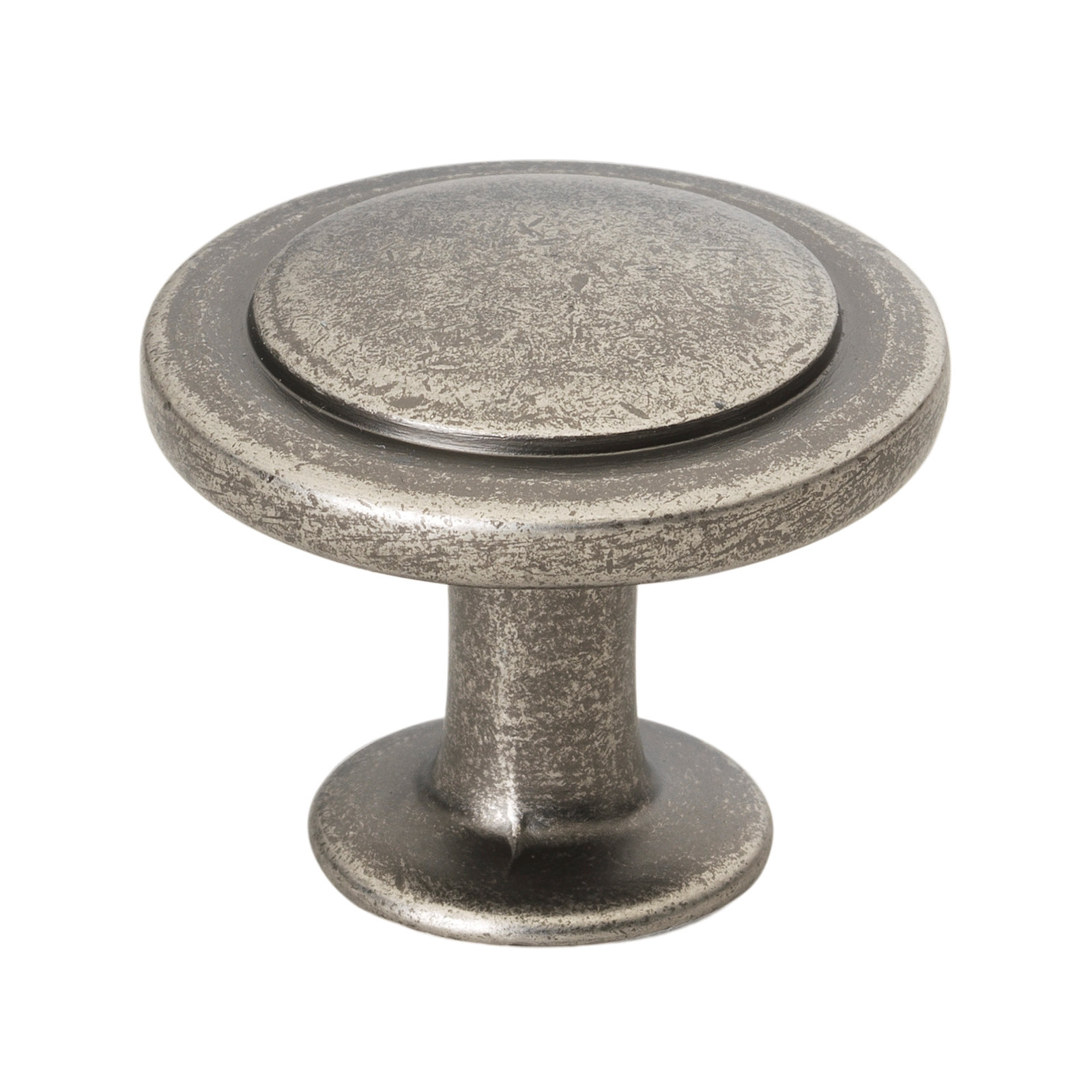 1 1/4" Diameter Mushroom Knob Multipack, Weathered Nickel