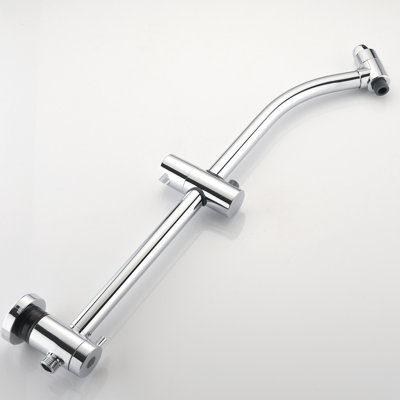 Douche murale avec glissière en acier inoxydable, double tête à 7 réglages, finition du système de spa de tête, perceuse