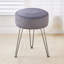 Vanity Accent Stool with Metal legs-1903850500