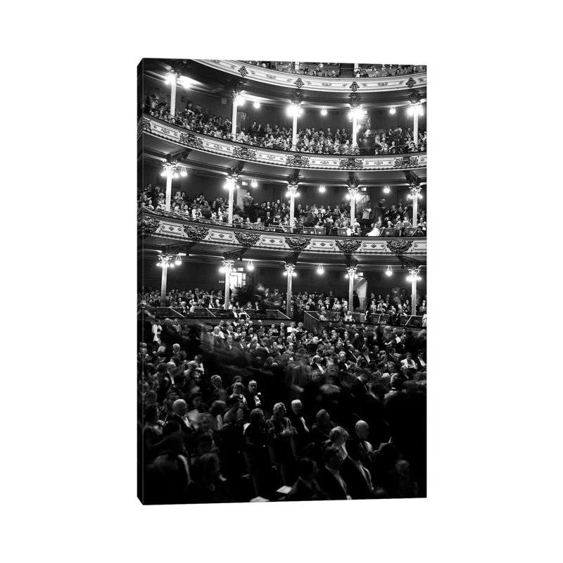 1960s Audience in Seats and Balconies of the Academy of Music Philadelphia Pennsylvania USA 1 Piece Wrapped Canvas Wall Art