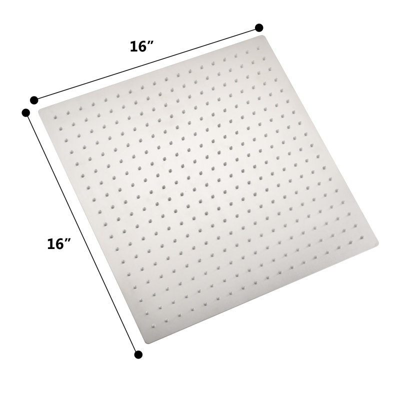 Rain Fixed Shower Head 2.5 GPM GPM