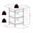 Lyric Home Office Printer Stand, soft-close drawer, White, 30.60'' H X 20.53'' W X 19.75'' D-109116042