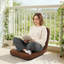 Fauteuil de plancher robuste en fer, siège pliable multi-angles pour salle de jeu de yoga, conception de rangement compacte avec chiffon respirant et poignée intégrée, facile à nettoyer-130010696