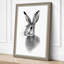 Hare Head Study Japandi - Wrapped Canvas-134362450-134362452