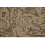 Tapis brun / vert en laine noué à la main de conception unique 8 pi 7 po x 11 pi années 1970 Hammondville