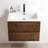 Kersha 24 Inch Single Bathroom Vanity with Ceramic Top with Overflow, Pre-Assembled-931875227-907008364-911790135