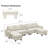 Shavera 6 - Piece 130.6'' Wide Upholstered Sectional Modular Sofa Velvet Large L Shaped Tufted Couch with Storage Ottomans-1820294484