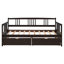 Lit de jour simple en bois avec deux tiroirs, espresso-1209615093