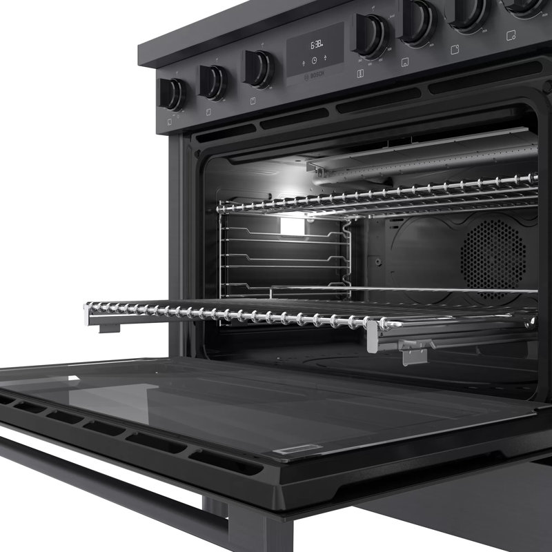 800 Series 36" 3.5 cu. ft. Freestanding Gas Range, Black