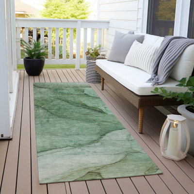 Melania Washable Abstract Indoor / Outdoor Rug