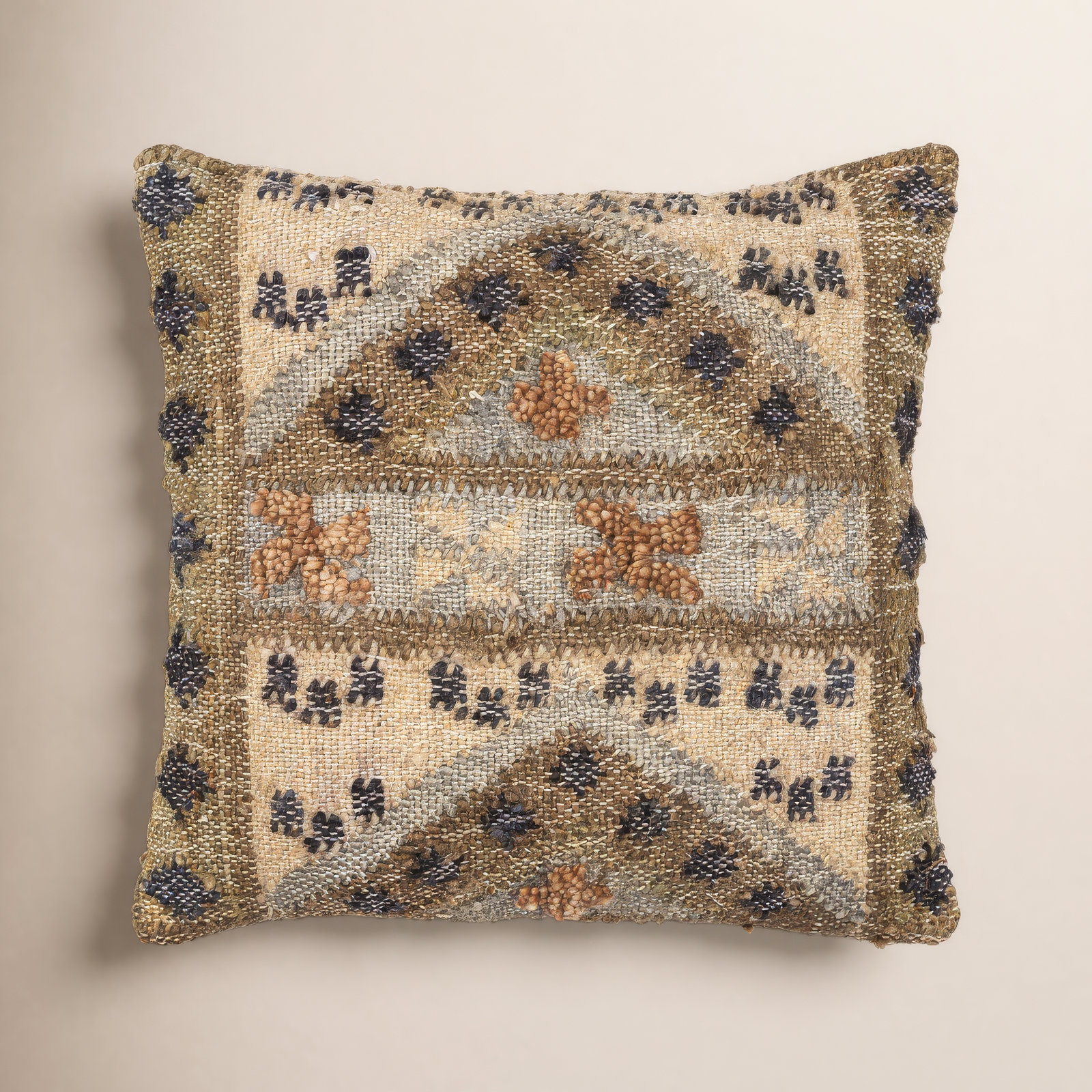 Cornell Geometric Throw Pillow, 22" x 22"