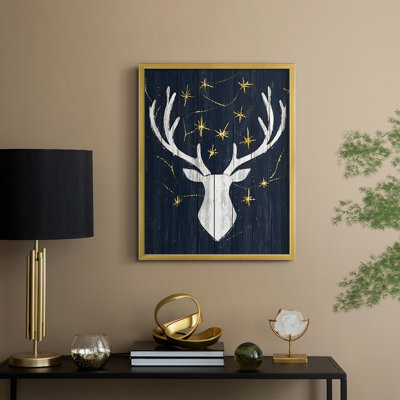 «Christmas Holiday Art XLVII», reproduction encadrée - bois massif
