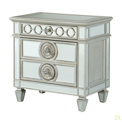 Table de chevet à miroir Varian