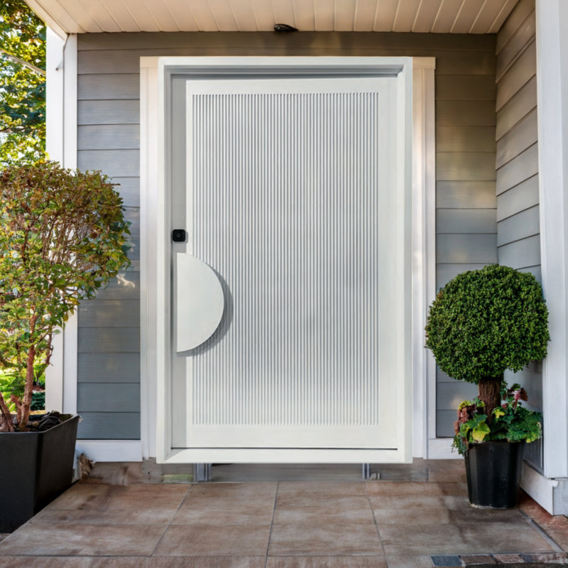 Lume Panel Iron Pivot Door