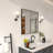 1.3" Thick Rectangle Metal Framed Bathroom Vanity Mirror, Decorative Mirror Wall Mirror with Tempered Glass-2079370089-2079370086