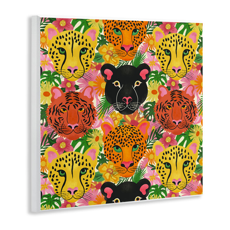 «Jungle Cats Wildlife», plaque murale par Carrie Cantwell