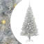 vidaXL Christmas Tree with 300 LEDs with Stand Silver PET-67570178
